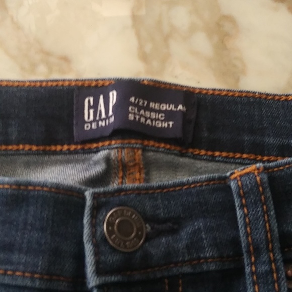 3 PAIRS OF GAP WOMEN'S CLASSIC STRAIGHT LEG JEANS/5 POCKET ,SIZE 4, - Picture 9 of 10